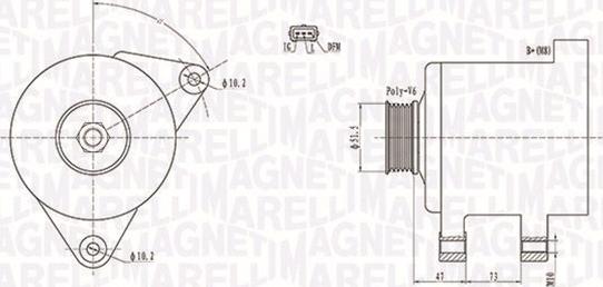 Magneti Marelli 063731569010 - ĢENERATORS 063731569010