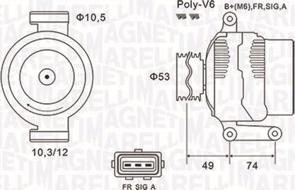 Magneti Marelli 063731638010 - ĢENERATORS 063731638010