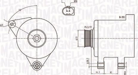 Magneti Marelli 063731664010 - ĢENERATORS 063731664010