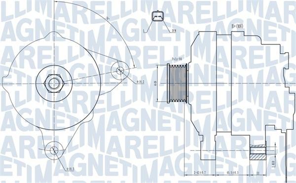 Magneti Marelli 063731665010 - ĢENERATORS 063731665010