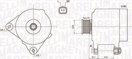Magneti Marelli 063731768010 - ĢENERATORS 063731768010