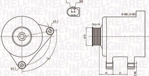 Magneti Marelli 063731782010 - ĢENERATORS 063731782010