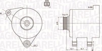 Magneti Marelli 063731789010 - ĢENERATORS 063731789010
