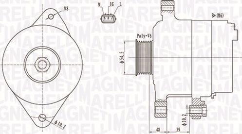 Magneti Marelli 063731800010 - Ģenerators