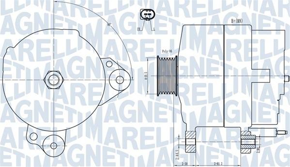 Magneti Marelli 063731817010 - ĢENERATORS 063731817010