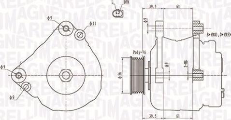 Magneti Marelli 063731818010 - ĢENERATORS 063731818010