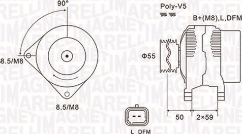 Magneti Marelli 063731823010 - ĢENERATORS 063731823010