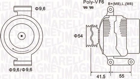 Magneti Marelli 063731862010 - ĢENERATORS 063731862010