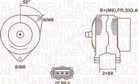Magneti Marelli 063731857010 - ĢENERATORS 063731857010