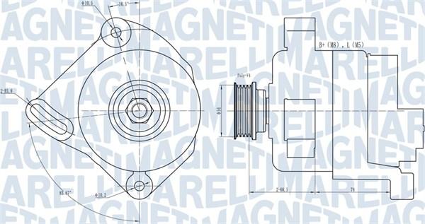 Magneti Marelli 063731886010 - ĢENERATORS 063731886010
