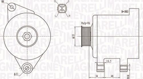 Magneti Marelli 063731894010 - ĢENERATORS 063731894010