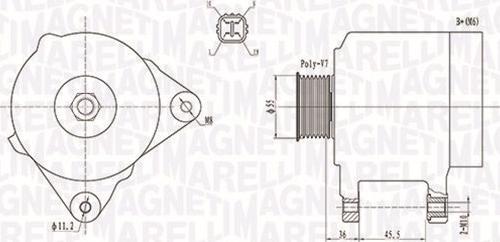 Magneti Marelli 063731907010 - ĢENERATORS 063731907010