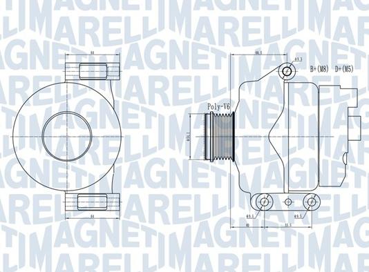 Magneti Marelli 063731934010 - Ģenerators