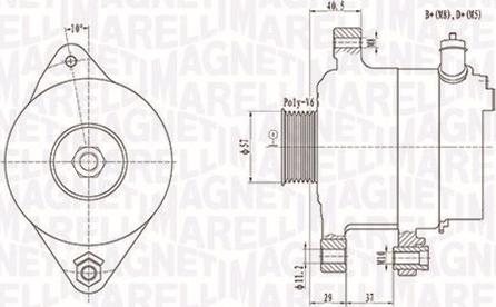 Magneti Marelli 063731949010 - ĢENERATORS 063731949010