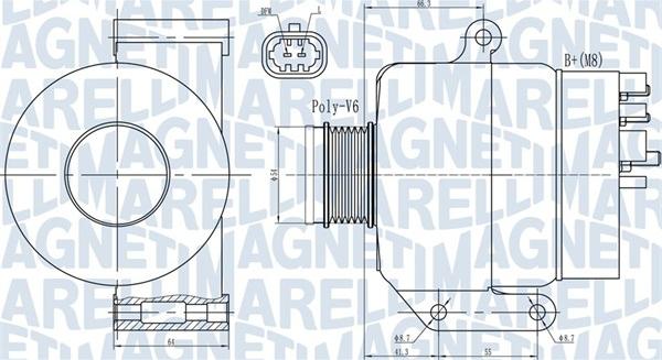 Magneti Marelli 063731987010 - ĢENERATORS 063731987010