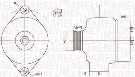 Magneti Marelli 063732026010 - ĢENERATORS 063732026010
