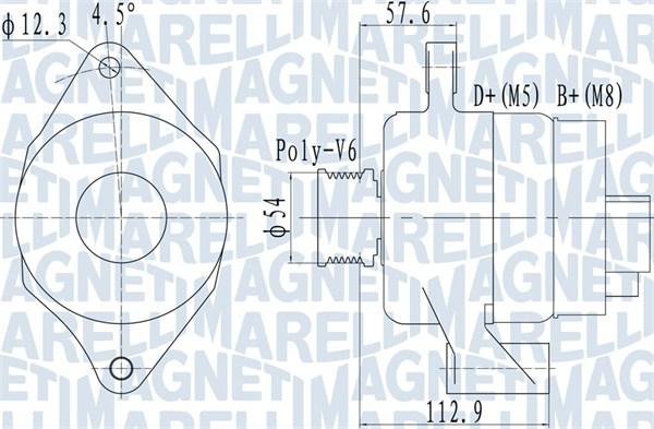 Magneti Marelli 063732050010 - Ģenerators