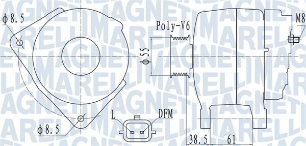Magneti Marelli 063732098010 - ĢENERATORS 063732098010