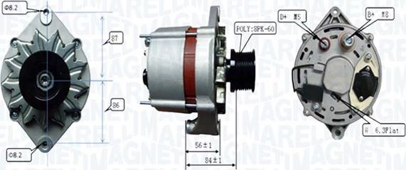 Magneti Marelli 063739067010 - Ģenerators
