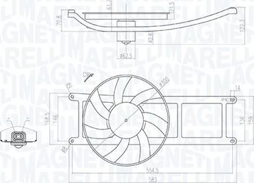 Magneti Marelli 069422715010 - VENTILATORS 069422715010