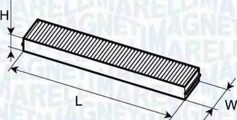 Magneti Marelli 350203061870 - Filtrs, Salona