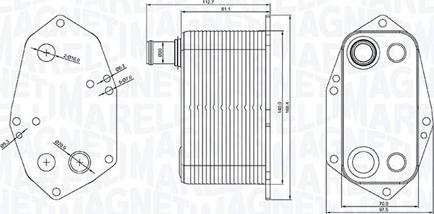 Magneti Marelli 350300000200 - Eļļas radiators