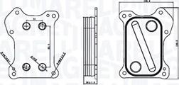 Magneti Marelli 350300000800 - Eļļas radiators