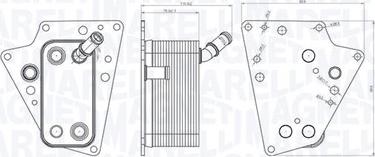 Magneti Marelli 350300001500 - Eļļas radiators