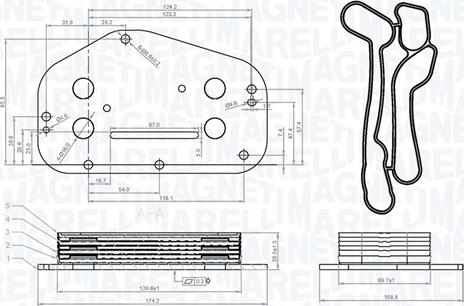 Magneti Marelli 350300004500 - Eļļas radiators