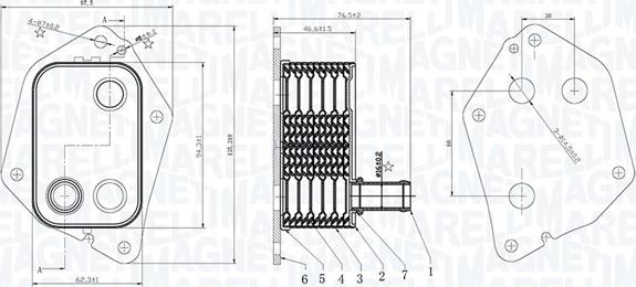Magneti Marelli 350300006000 - Eļļas radiators