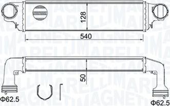 Magneti Marelli 351319204890 - INTERCOOLER MST489