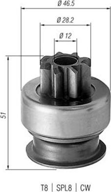 Magneti Marelli 940113020176 - Zobrats, Starteris