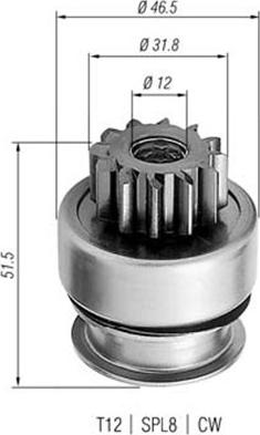 Magneti Marelli 940113020261 - Zobrats, Starteris