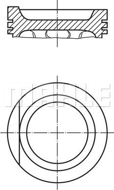 MAHLE 0347800 - 81.01 VIRZULIS
