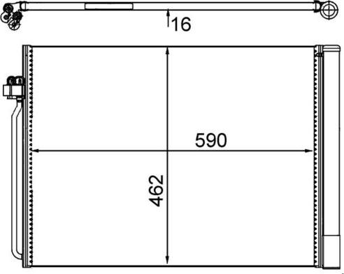 MAHLE AC405000S - A-C kondensators 940058