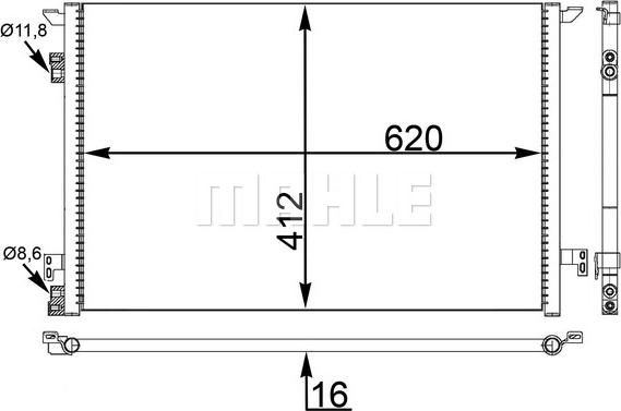 MAHLE AC411000S - Auto Part