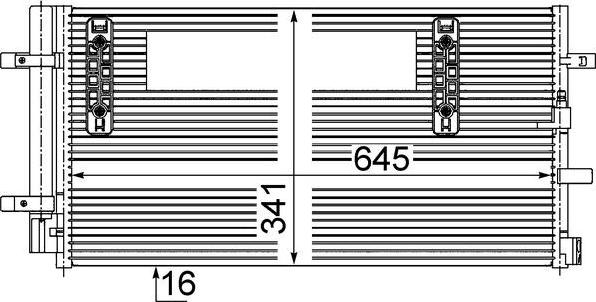 MAHLE AC457000S - A-C kondensators 8K0260401L