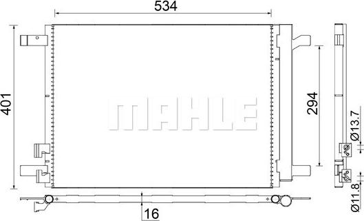 MAHLE AC772000S - A-C kondensators 35968