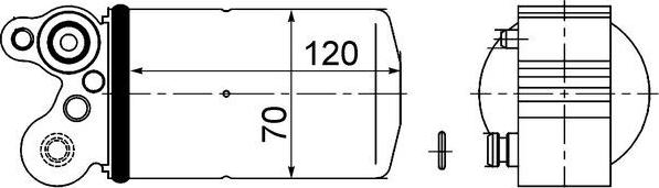 MAHLE AD101000S - Sausinātājs 31274799 95517