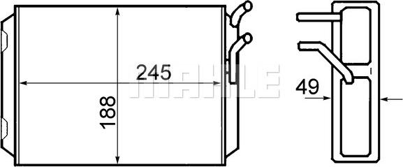 MAHLE AH70000S - SALONA RADIATORS VOLVO