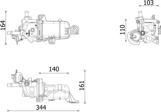 MAHLE CE49000P - EGR DZESĒTĀJS 147357086R