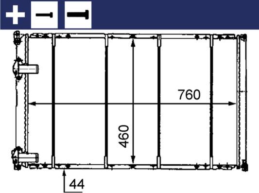 MAHLE CR526000S - Radiators, Motora dzesēšanas