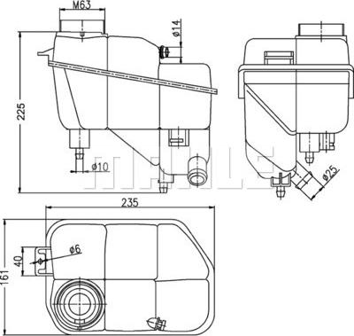 MAHLE CRT202000S - Kompensācijas tvertne, Dzesēšanas