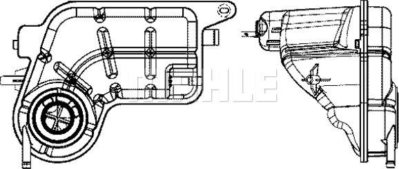 MAHLE CRT81001S - Kompensācijas tvertne, Dzesēšanas