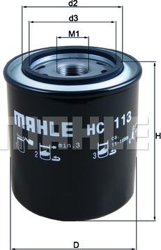 MAHLE HC113 - W930-14 HID.FILTRS