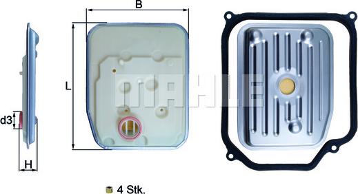 MAHLE HX147KIT1 - AUT.KĀRBAS FILTRS