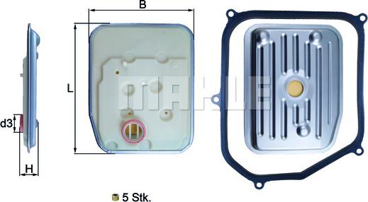 MAHLE HX147KIT - AUT.KĀRBAS FILTRS