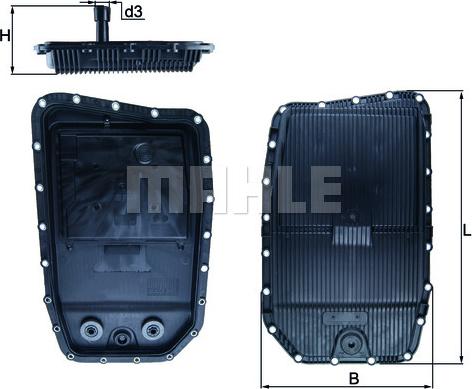 MAHLE HX152 - Eļļas vācele, Automātiskā