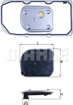 MAHLE HX158D1 - Hidrofiltrs. Automātiskā HX158D1