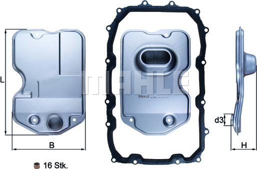 MAHLE HX160KIT - AUT.KĀRBAS FILTRS